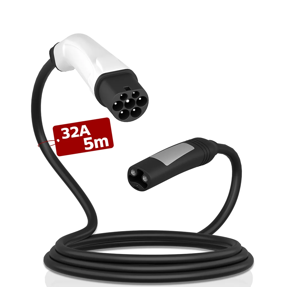 

EV Charger Cable Type 2 to tesla Single Phase 48a tesla Ev Cable with Nacs Plug Cable for Electric Ev Nacs Car Charger Pile