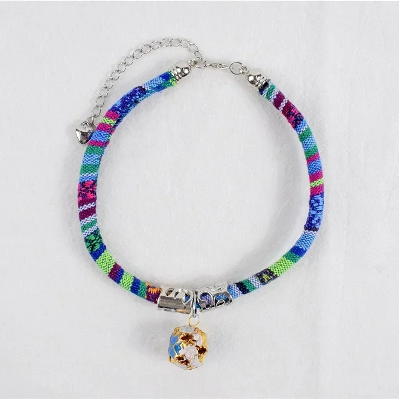 Boho Accessories Cats Cat Collar Leads Style Universal Ethnic Cat Style Dogs Collar Supplies Cat Collars And Pet Supplies Bell