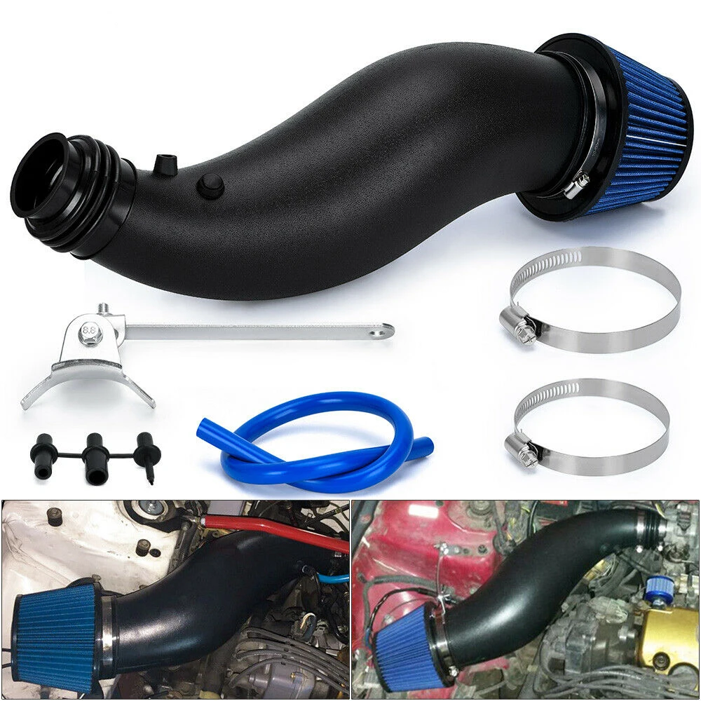 

Cold Air Filter Intake Pipe Kit Power High Flow For 1992-2000 Honda Civic EG EK
