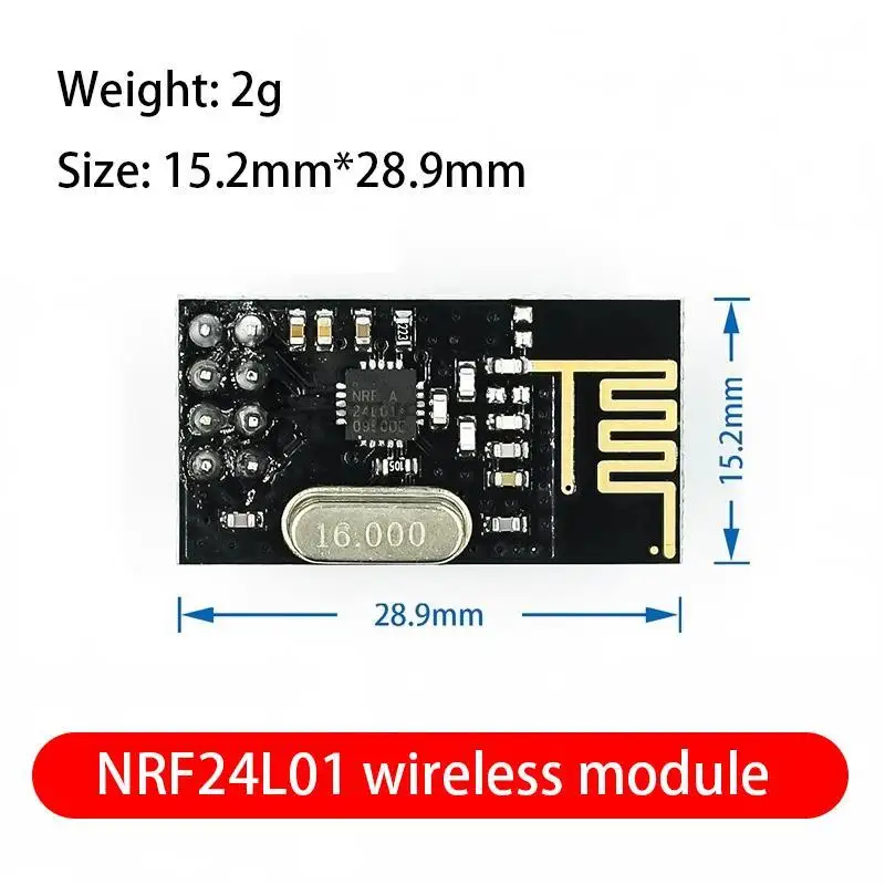 Black NRF24L01 Wireless Module 24L01+ Upgrade Version Black King Kong