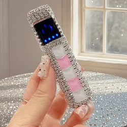 Touch Screen Ladies Rhinestone Lighter Rechargeable Lighter Dual Arc Electronic Ignition Delicate Smoking Gadgets Ladies Gifts