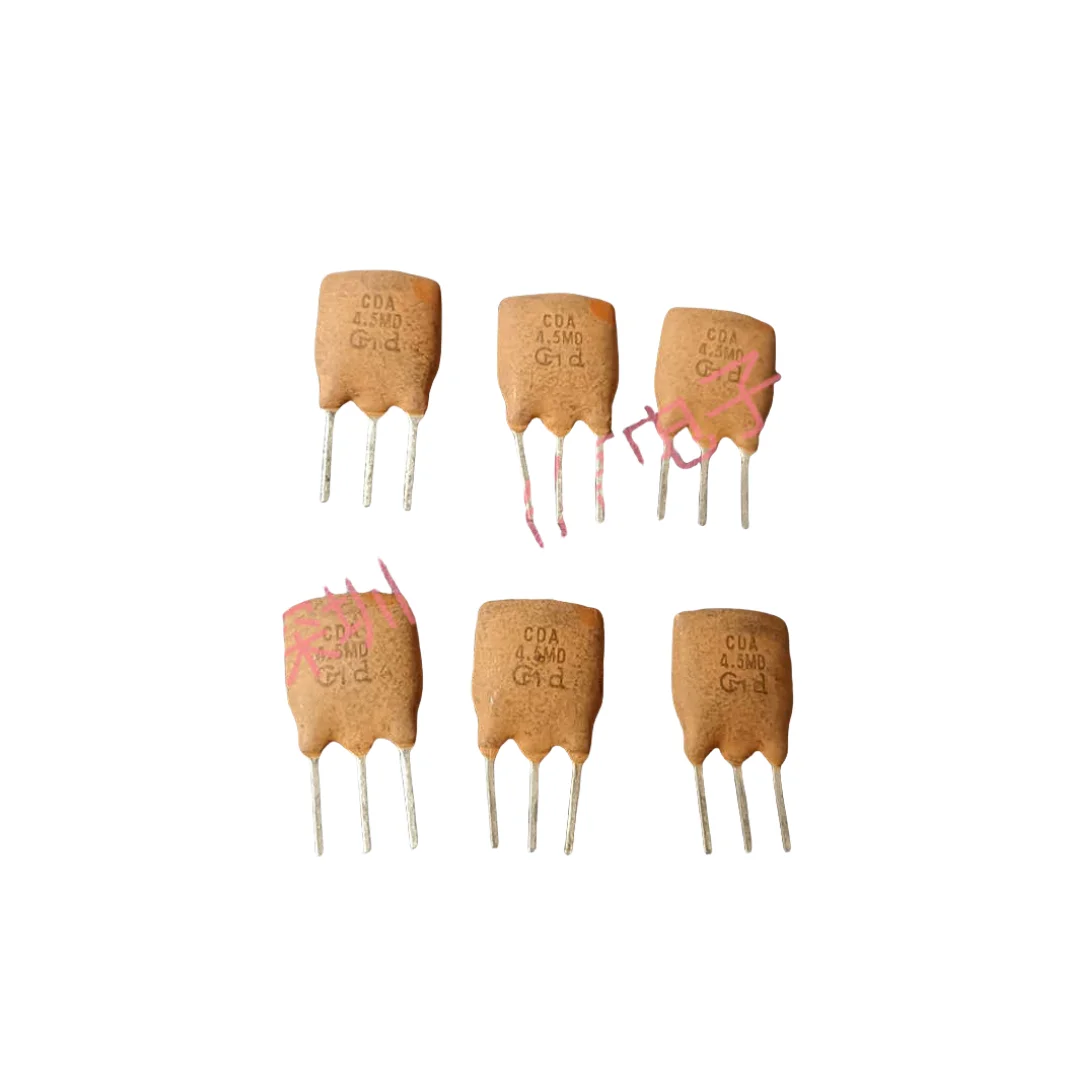 50pcs/ 4.5M original ceramic frequency discriminator CDA4.5MD3 CDA4.5MD 4.5MHZ 3 pin orange dot
