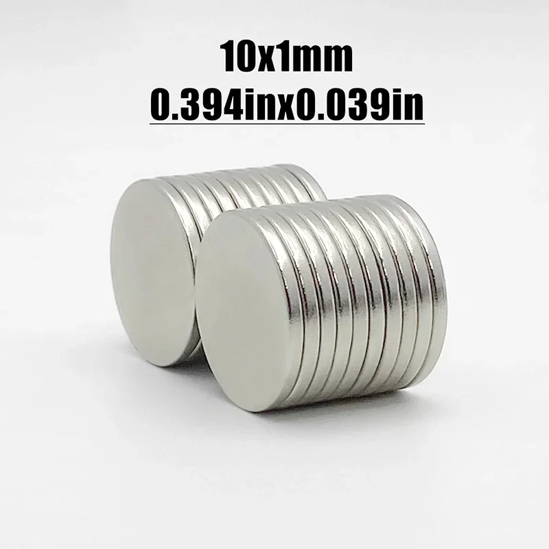 20/50/100/200/500 Pcs 10x1 Neodymium Magnet 10mm x 1mm N35 NdFeB Round Super Powerful Strong Permanent Magnetic imanes Disc 10x1