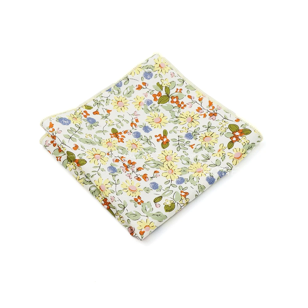 Neue Freizeit Baumwolle Blume Hankerchief Hochzeits anzug Taschen tücher lässig Männer Einst ecktuch Taschentuch für Hochzeits zubehör Geschenke