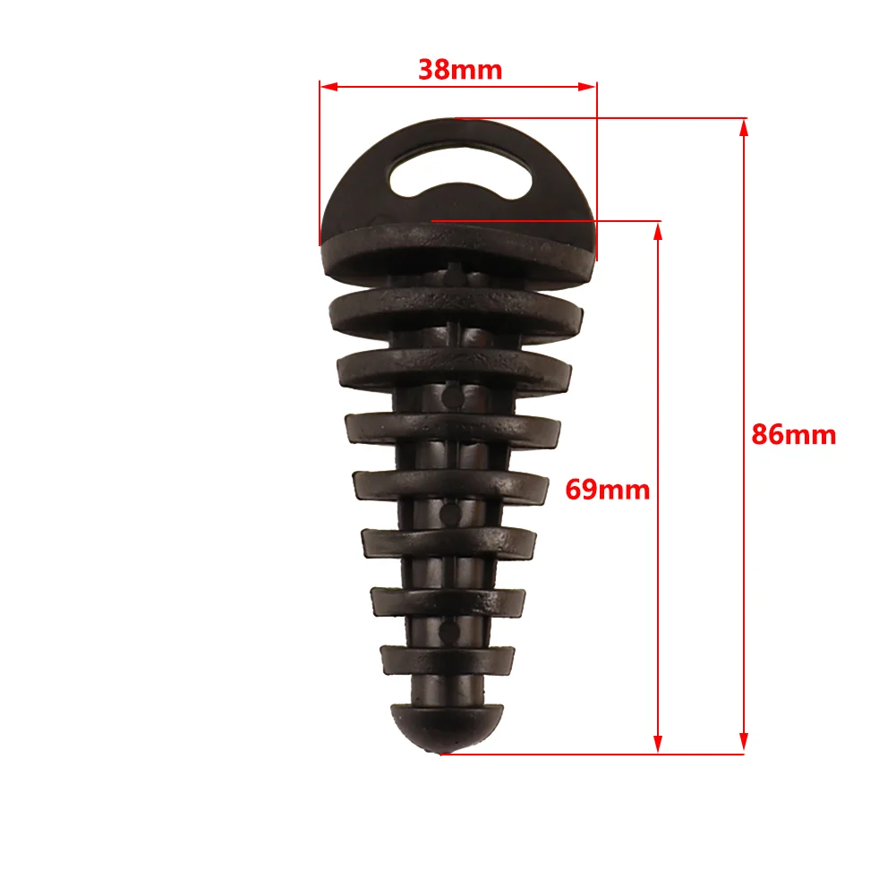 Motorcycle Exhaust Pipe Plug Silencer Wash Plug Pipe Protector Off-Road Motorcycle Tail Pipe Plug Mobile Sewage Silencer PVC