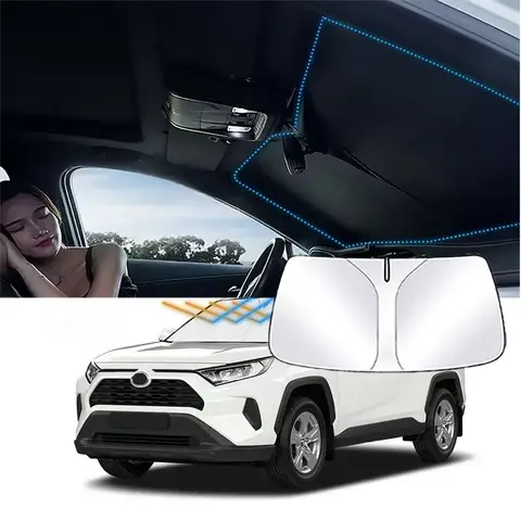 For Toyota RAV4 2018-2021 2022 2023 2024 Car Windshield Sunshade Cover Front Window Sun Shade Visor Car Interior Accessories