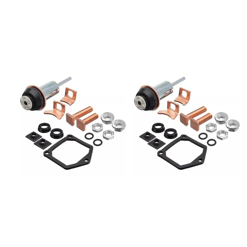 Zeldzame 2X Universele Motor Starter Solenoid Reparatie Rebuild Kit Plunger Contacten Set Voor Toyota Subaru Honda