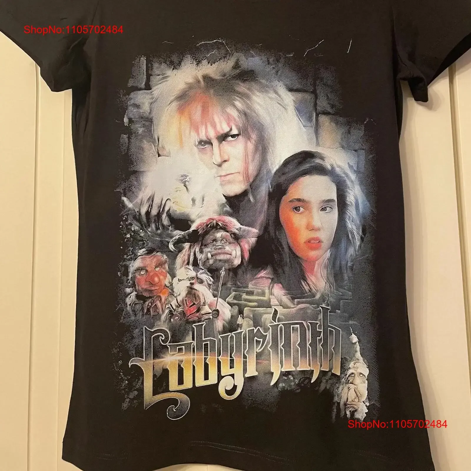 Labyrinth black heavy cotton T shirt Ladies fit unisex sweaT hoodie kids' sizes tote bag etc vintage Washed