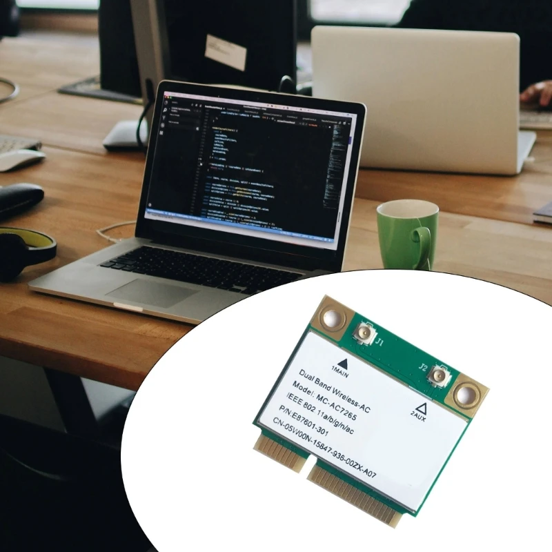 Doppelband-Wireless-Netzwerkkarte 2 PCIE-Adapter für Desktop-Computer