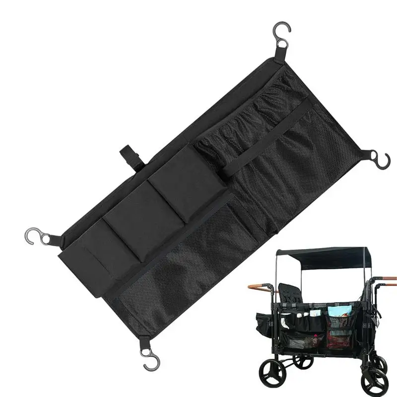 

Stroller Storage Net Cargo Net Storage Organizer For Strollers 600D Oxford Fabric Double-Layer Design Multi-Purpose Bag Packet
