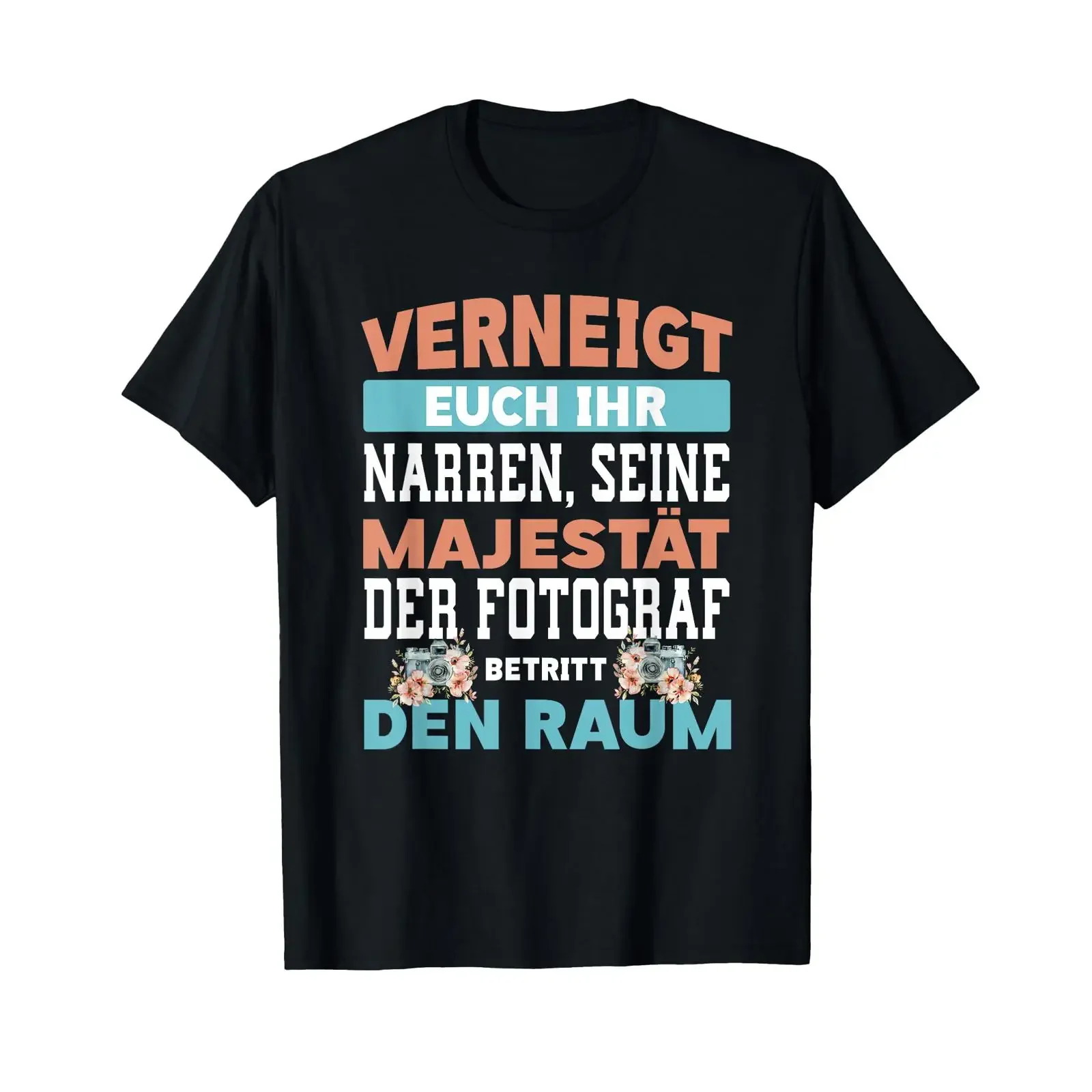 Bow down you fools Photographer T shirt vintage Washed Breathable homme Soft Top For Everyday Wear Stylish Versatile streetwear