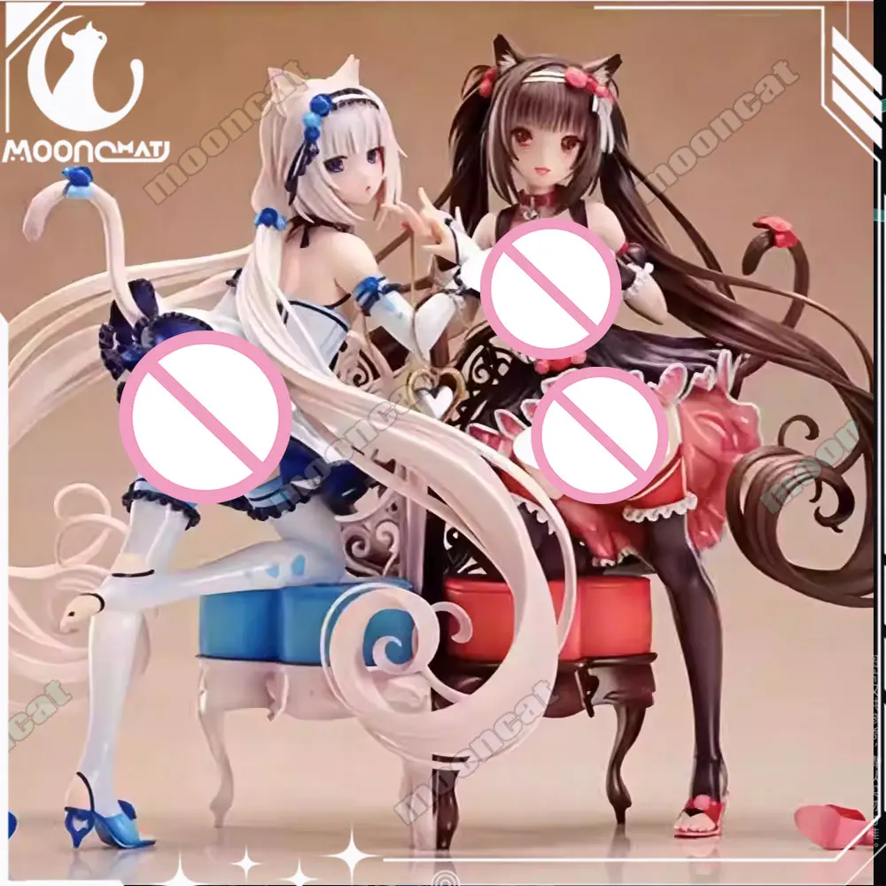 

24cm Nekopara Figure Chocolat Anime Figure Vanilla Figurine Pvc Statue Model Doll Collection Decoration Room Desk Toys Gift