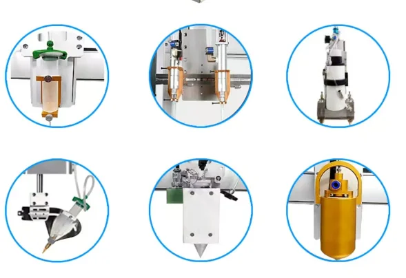 Picture 6: Potting New Speaker  Component Desktop GlueHot Melt Glue Machine   Adhesive Dispensing Machine  Glue