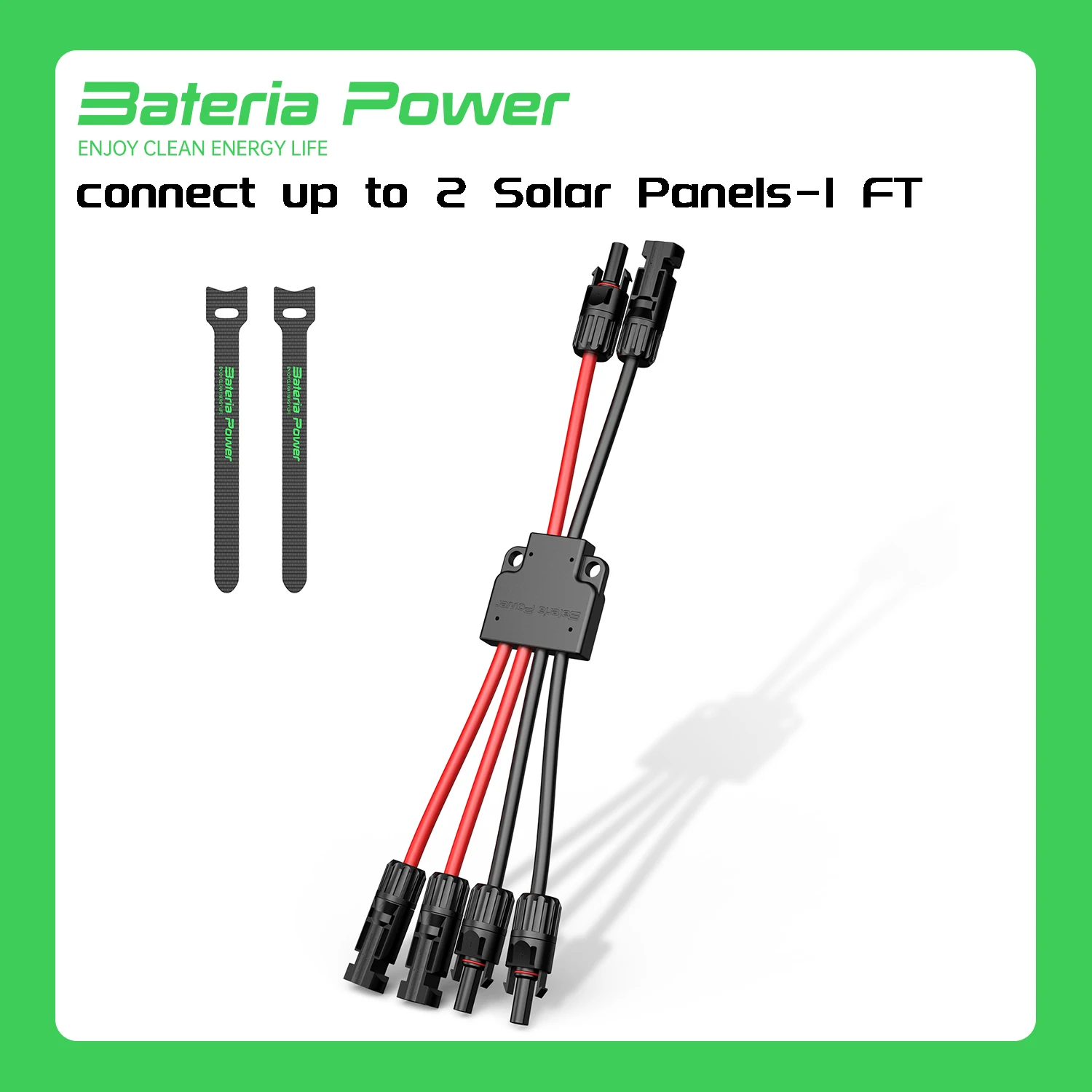 

Solar Connectors for 2 Solar Panels, IP68 Waterproof Solar Panel Connectors Splitter