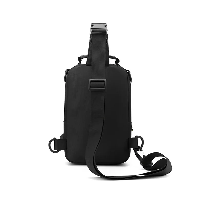 Bolso de hombro pequeño con carga Usb para hombre, bolsa de mensajero masculina, impermeable, bandolera de pecho, mochila de viaje para niño