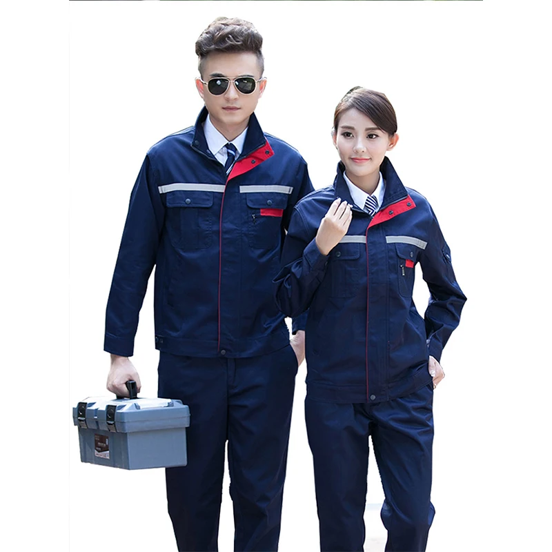 Household Worker Work Coat for Cleaning Blouses Car Repairmen Welding Work Clothes Workshop Set Construction Reflective Uniform