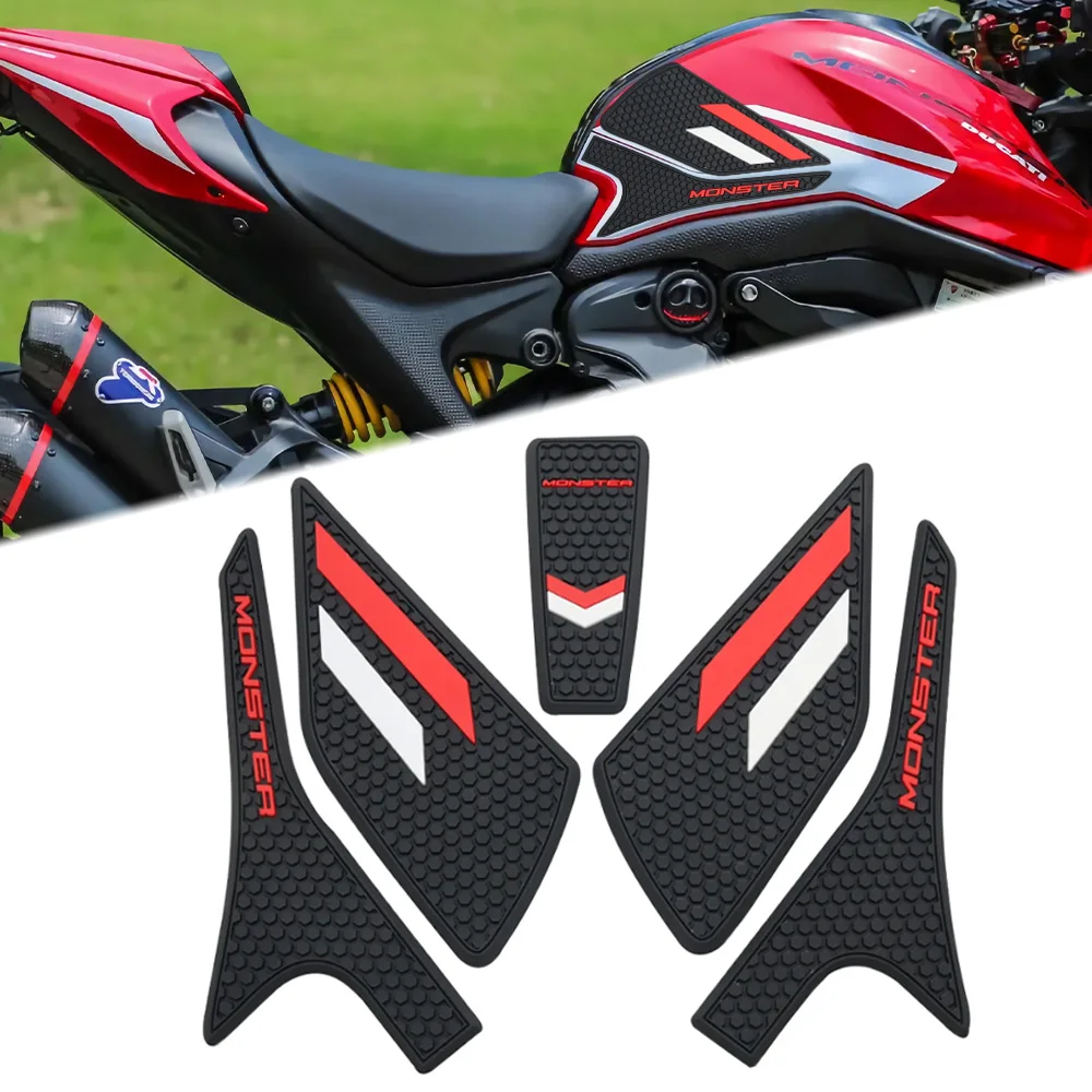 

For DUCATI MONSTER 937 950 SP 2021 2022 2023 Motorcycle Sticker Decal Kit Fuel Tank Pad Protector Anti slip MONSTER 937
