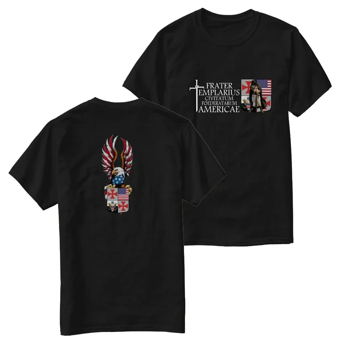 

Templarius Crusader Coat of Arms American Knights Templar T-Shirt 100% Cotton O-Neck Short Sleeve Casual Mens T-shirt Size S-3XL