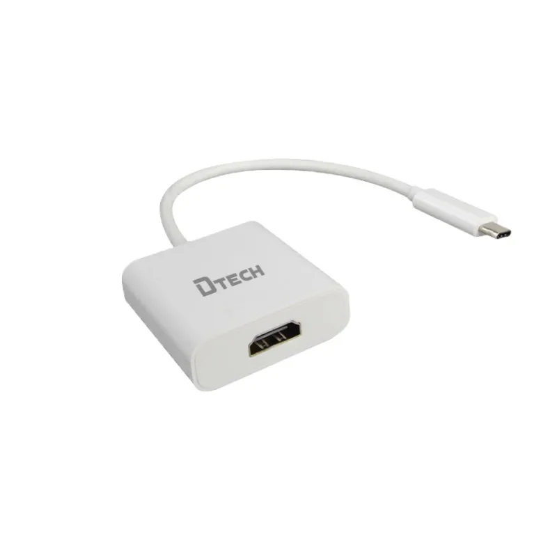 DTECH 3840*2160 30Hz 18Gbps 1080P USB 3.1 Type C to HDMI Converter Adapter Cable for HDMI Device