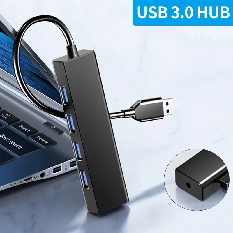 4 in 1 USB HUB High Speed 4 Ports USB 3.0 Hub USB Port Portable OTG Hub USB cable Splitter adapter for Computer Accessories