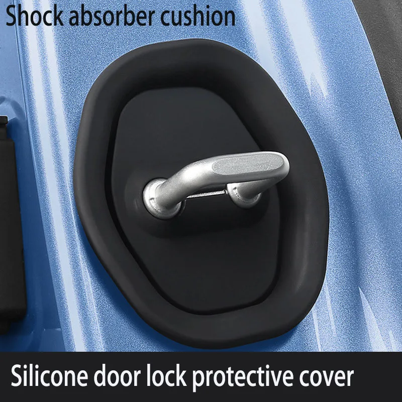 

Car door lock protection pad Door shock absorber cushion Universal Door lock buckle rubber sleeve Thickened anti-collision