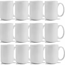 Blank,Sublimation Mugs 15 oz,Sublimation,Bulk Mugs for Coffee,Latte,Hot Cocoa Set of 12 - AliExpress 15