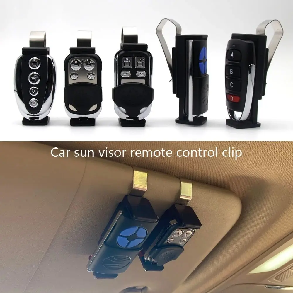 Car Sun Visor Clip Holder Mount Stand Gate Garage Door Remote Control Clip Stand Support 47-70mm