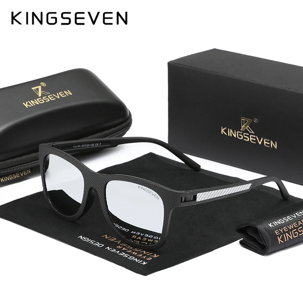 KINGSEVEN Fashion Men Women Sunglasses Mirror Lens Polarized Anti-UV400 Glasses Outdoor Sunscreen Causal Driving Eyewear