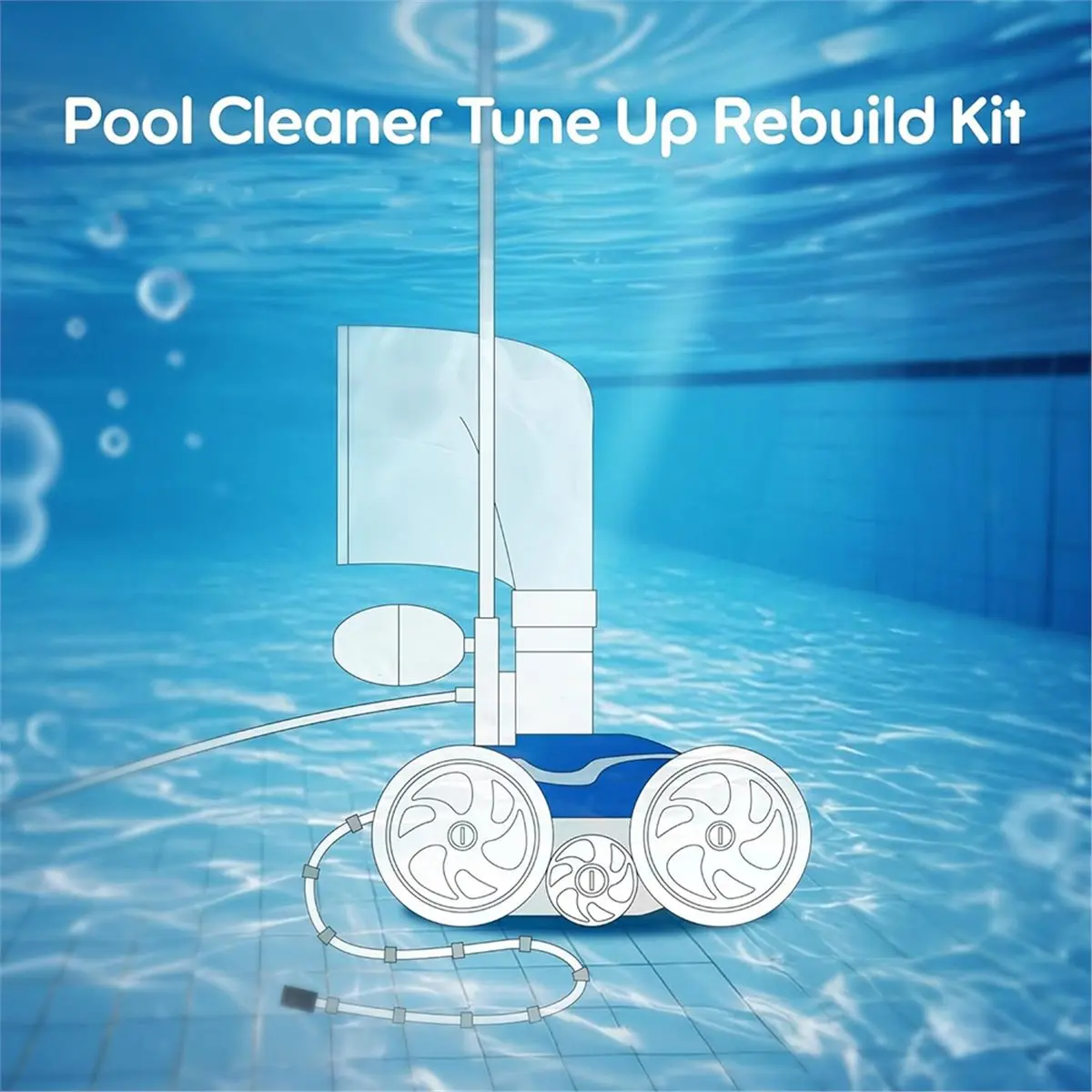 Pool Cleaner Tune Up Rebuild Repair Kit for 280 TR28P with Wheels Tires Bag Sweep Hose Tailsweep Pro