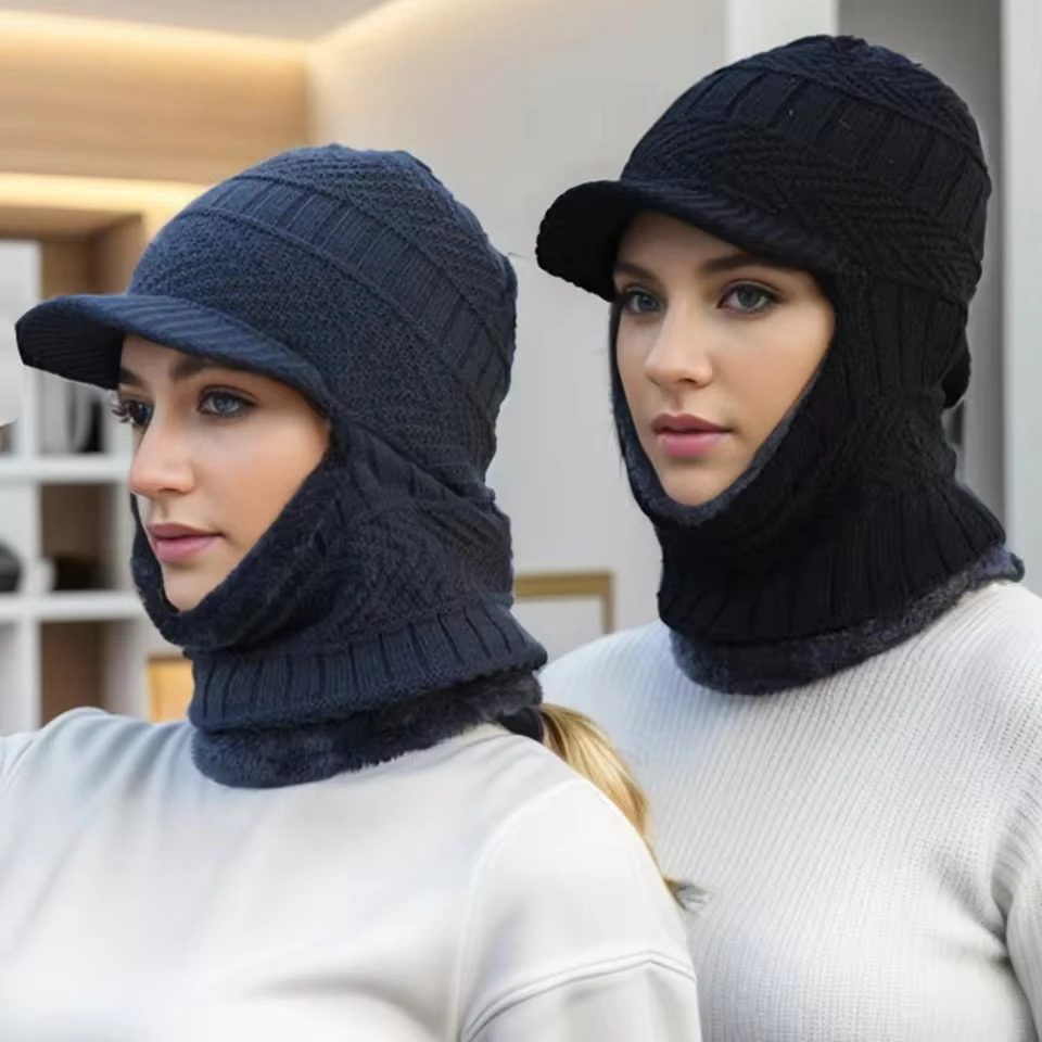 

Winter Ski Hat For Women Men Windproof Hood For Neck Face Head Warm Hunting Apparel Lei Feng Hat Ear Hat
