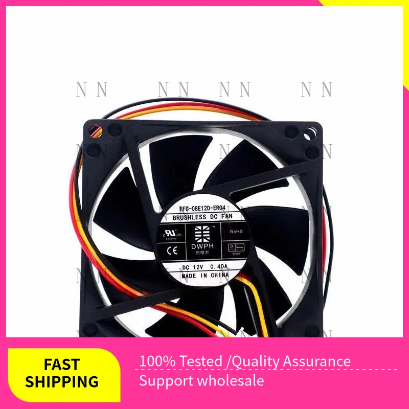 

GGT New 3line Server Cooling Fan EFC-08E12D-EF05 8025 DC12V 0.40A