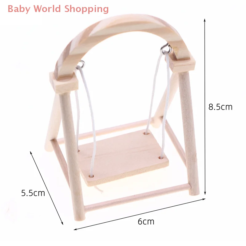 1:12 دمية مصغرة محاكاة سوينغ حديقة ديكور لعبة بيت الدمية الملحقات