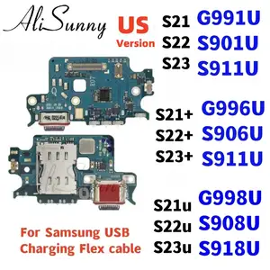 Bilashmart USB Charging Port Flex Cable Samsung S23 S21 Plus S22 Ultra 5G G991U S906U S918U S711U Charger Dock Connector Board Flex