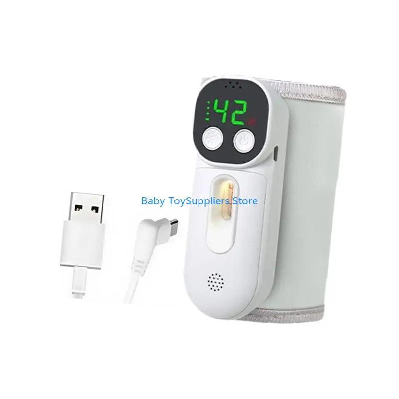 R1WF ABS Cloth Insulated Baby Bottle Warmer Cordless Portable 10000mah