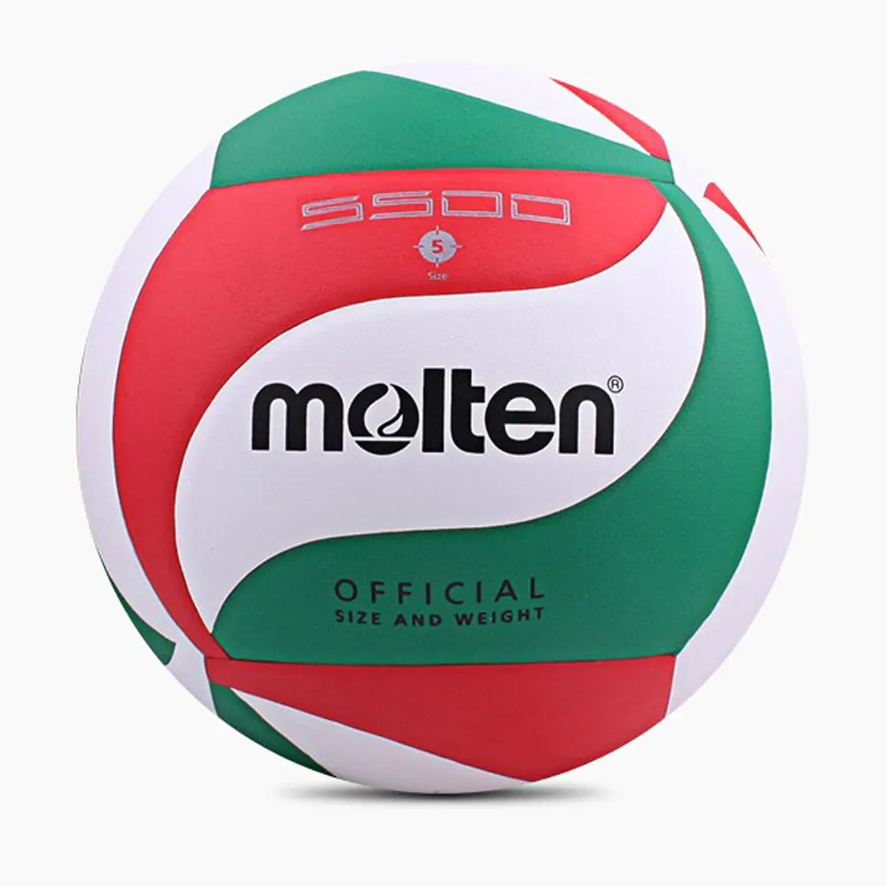 Impressão Bola de Voleibol com Agulha Opcional e Saco, Esportes ao ar livre, Treinamento, Presente de Natal, Model5500, 6000, Tamanho 5, Opcional