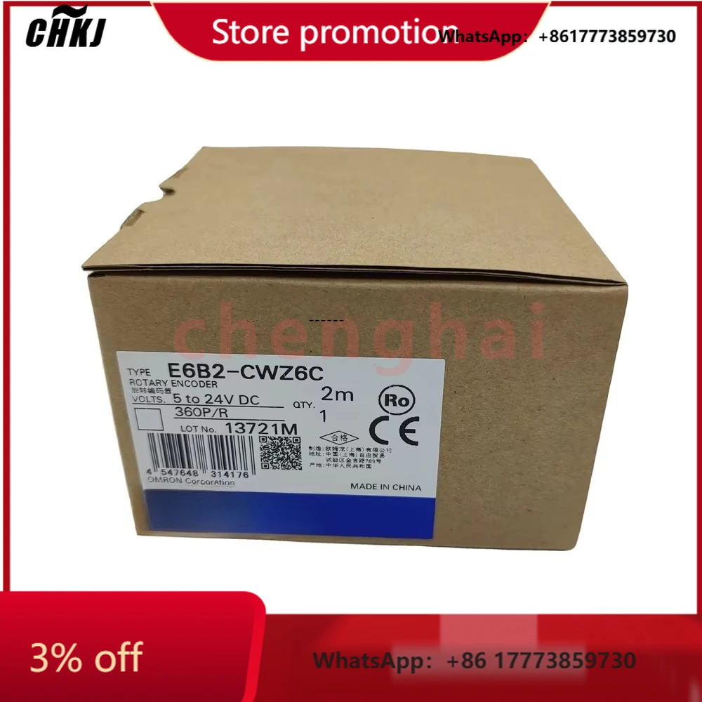 

CHKJ-2025NEWE6B2-CWZ6C 1024P/R O-mron Solid shaft rotary encoder New original genuine goods are available from stock