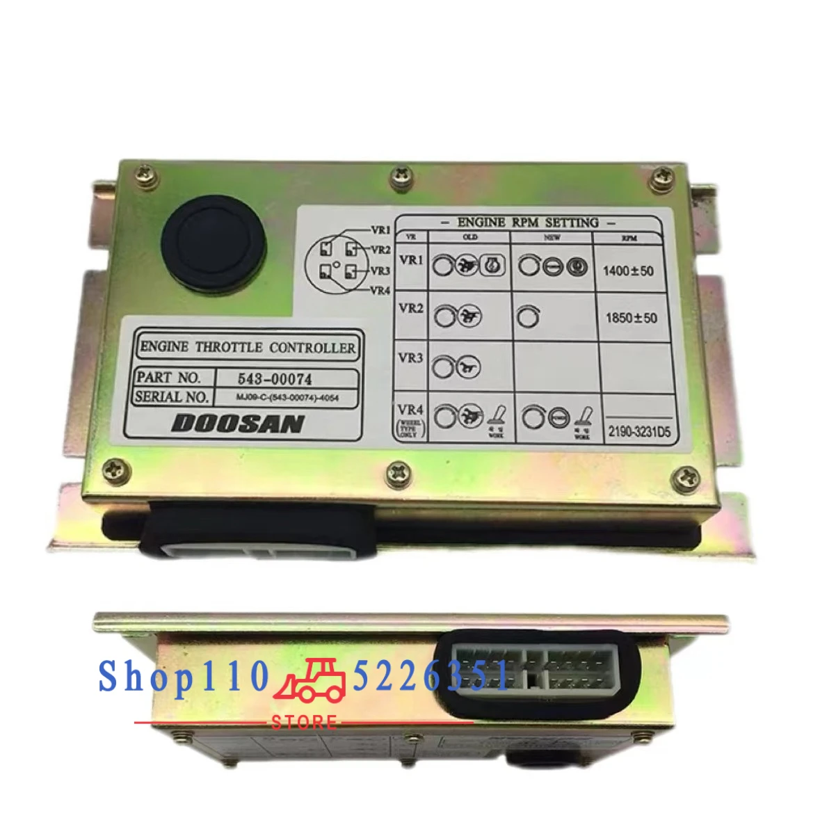 543-00074 54300074 Throttle Control Driver Computer Small Board Excavator Parts For Doosan Daewoo DH150/215/220/225/370-7-9