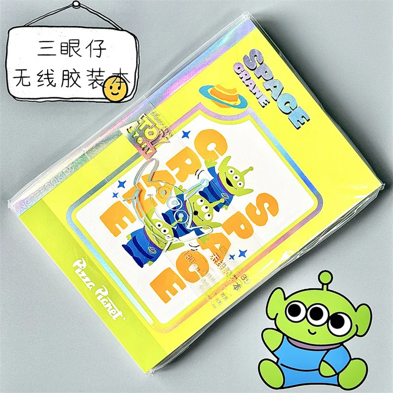 Disney Toy Story Alien B5 Notebook Wireless Bound Book Cartoon Cute High-Value Student Writing Book Student Stationery Wholesale