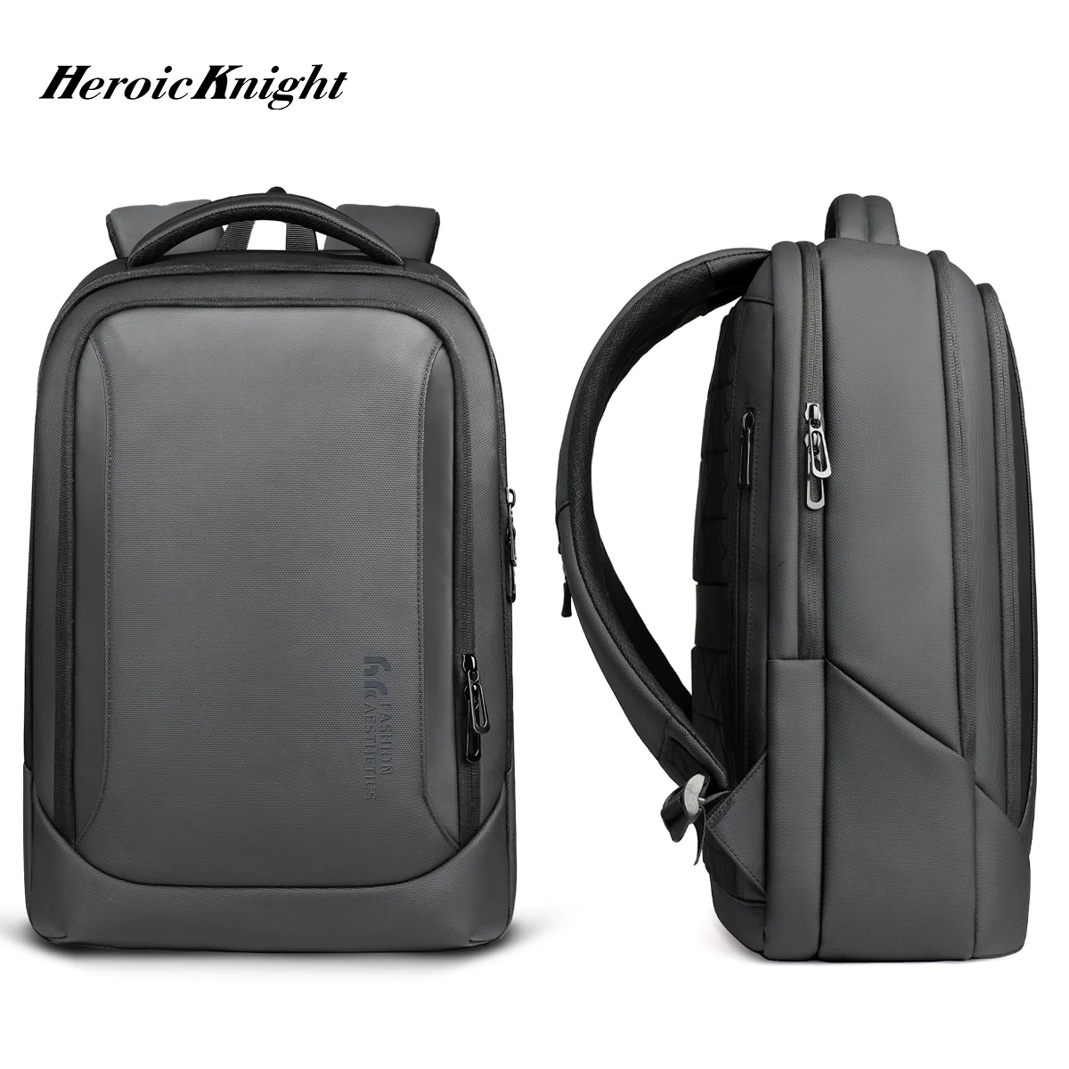 Heroic Knight Minimalist Business Backpack Unisex Water-Resistant Work Computer Backpack With USB Casual Weekend Hiking Rucksack