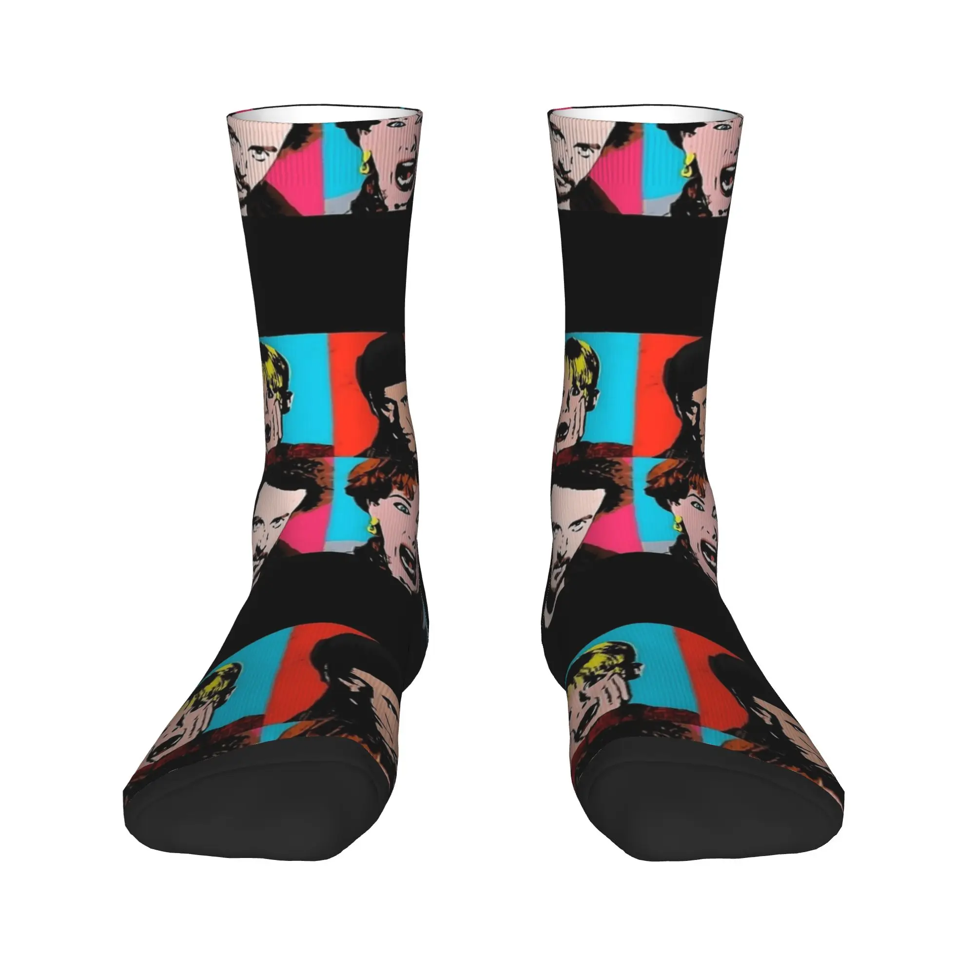 Home Alone Warhol Alone Stockings  Retro Socks Men's High Quality Socks Autumn Running Graphic Anti-Slip Socks Birthday Gift