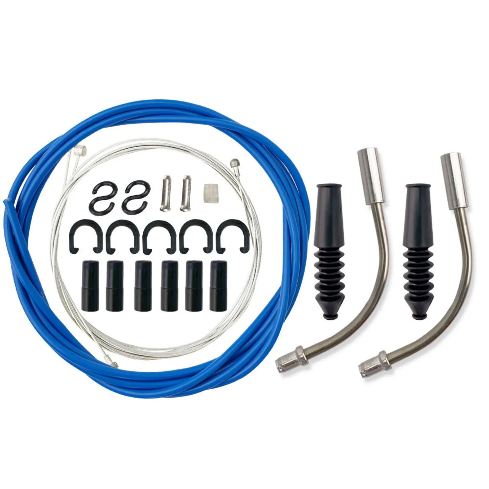 

Linear-Pull Brake Wire and Housing Kit High Carbon Steel Inner Wire Cycle Brake Wire Set Effortless & Responsive Braking Rust