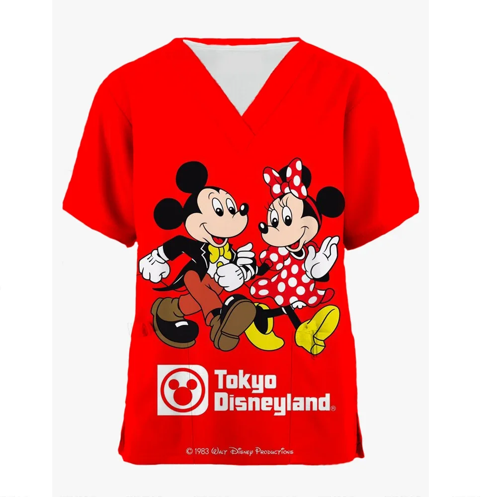 Baby 3d Printed Fun Disney Mickey Mouse Girls' T-Shirt Children's Clothing Anime Girl T-Shirt Casual Short Sleeve Summer