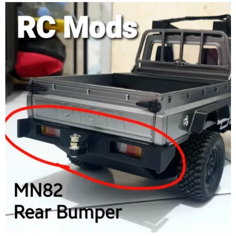 

Upgrade Rear Bumper for 1/12 Mangniu MN82 LC79 Off-Road RC Crawler - RC Car Modification Parts & Scale Accessories