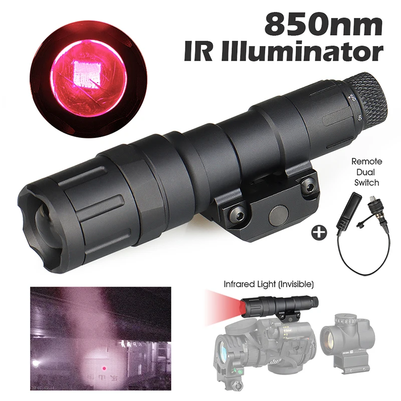 

Outdoor Use Tactical Flashlight With 850nm Long-Range Infrared Illuminator PP15-0153