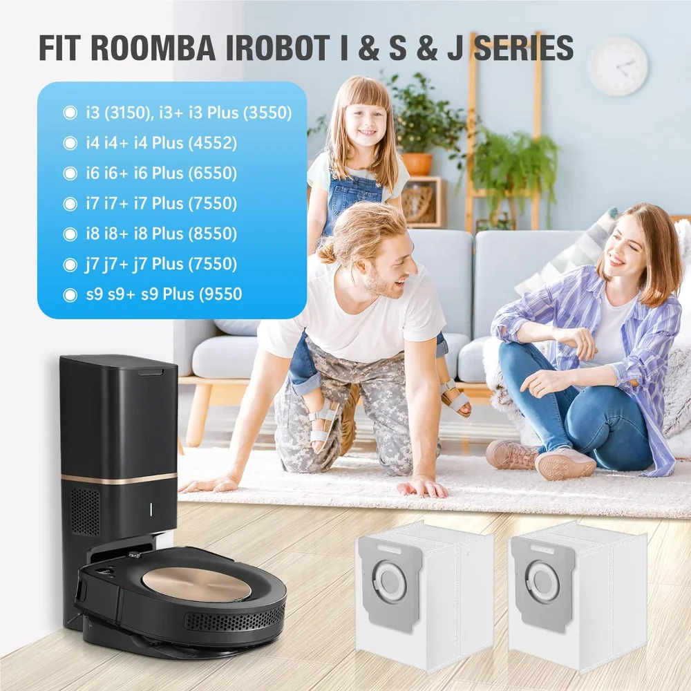ใช้ได้กับ iRobot เครื่องกวาดฝุ่น i7 +/E5/E6/S9 ถุงขยะอุปกรณ์เสริมใหม่