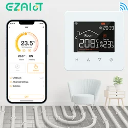 WiFi Floor Heating Thermostat Tuya Smart Temperature Control Water Gas Boiler Programmable Regulator Voice Alice, Alexa, Google