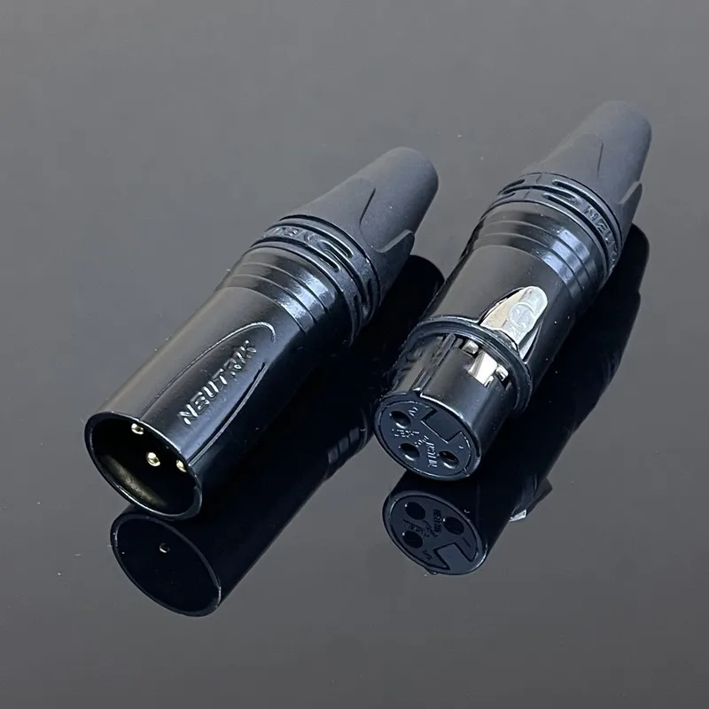 20PCS/lot NEUTRIK XLR connector 10PCS NC3MXX & 10PCS NC3FXX Male et femelle Un ensemble 3 Broches XLR Connecteur avec!