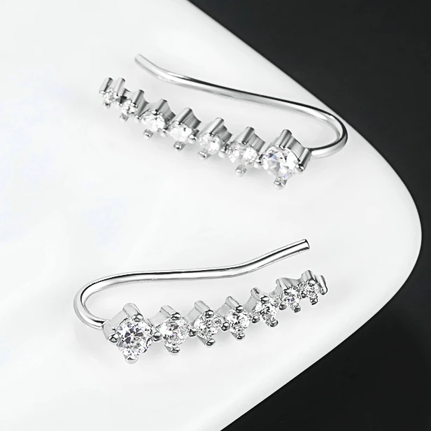 Big Dipper Four-Prong Setting 7pcs CZ Rose Gold Color Ear Hook Stud Earrings Fashion Jewelry ZYE534 ZYE548 ZYE527