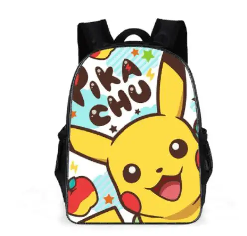 11/13/16 inch Pokemon Pikachu Children Backpacks Girl Boys Backpack Children\'s School Bags Cartoon Kindergarten Rucksack