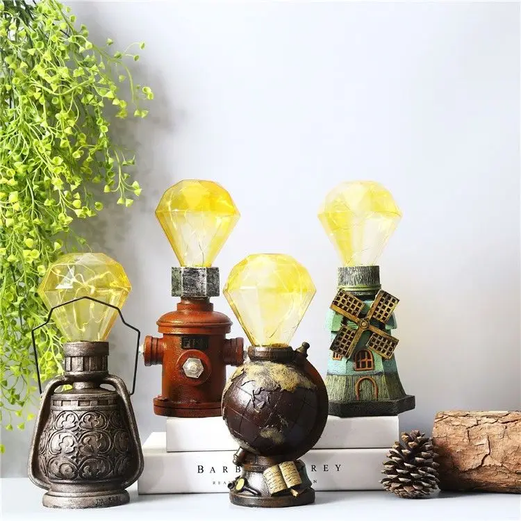 

Ретро и ностальгические звезды, креативные поделки из смолы, декоративные маленькие ночные огни, настольные украшения, настольные лампы